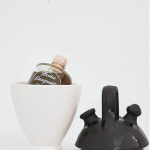 Botijo negro de Cerámica Artesanal con AOVE cosecha temprana Premium